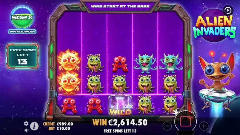 Alien Invaders Bonus Round