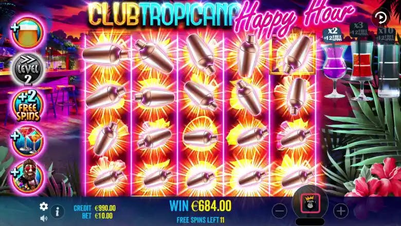 Club Tropicana - Happy Hour Bonus Feature