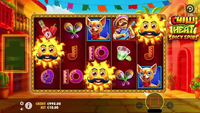 Chilli Heat Spicy Spins Bonus Feature