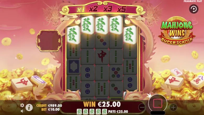 Mahjong Wins Super Scatter Base Gameplay