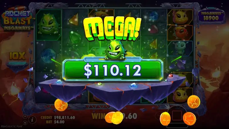 Rocket Blast Megaways Mega Win