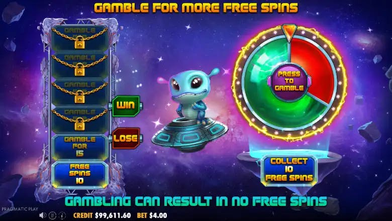 Rocket Blast Megaways Gamble Feature