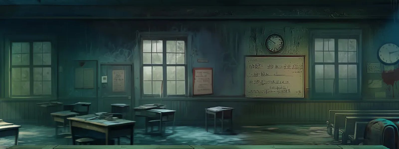 Zombie School Megaways Background