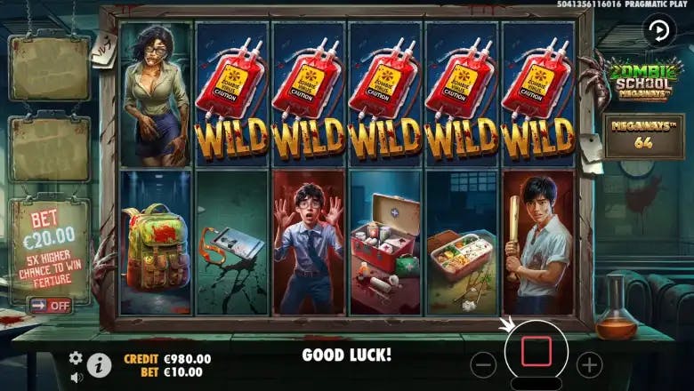 Zombie School Megaways Gameplay