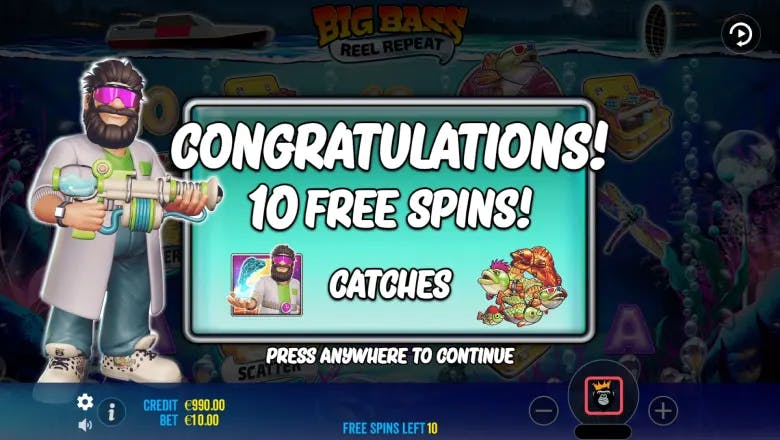 Big Bass Reel Repeat Free Spins