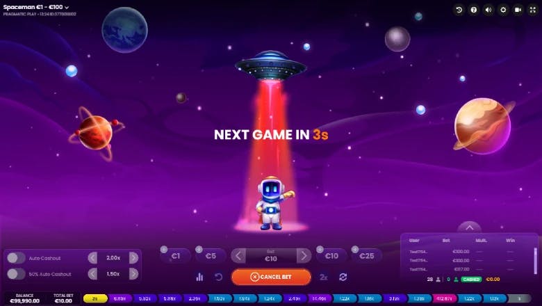 Spaceman Pre Game