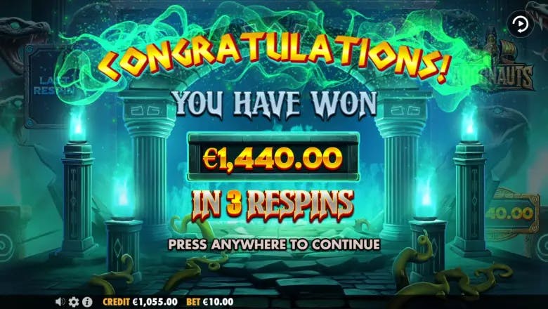 Argonauts Mega Win