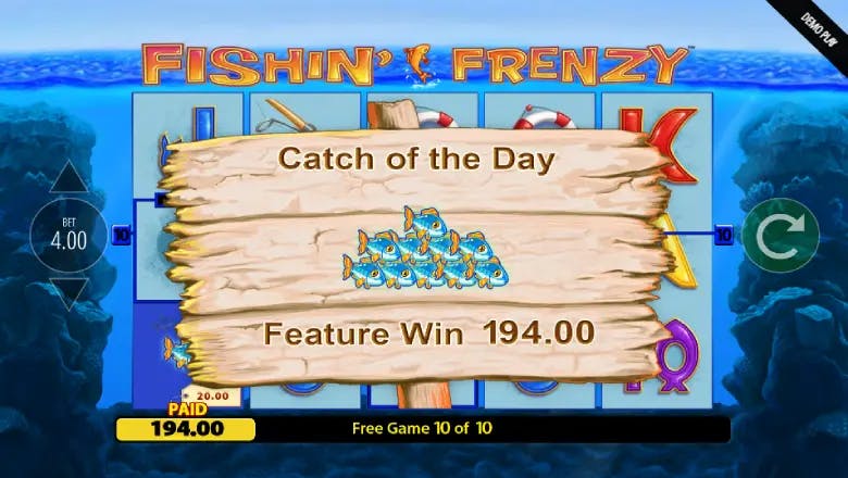 Fishin Frenzy Catch of the Day
