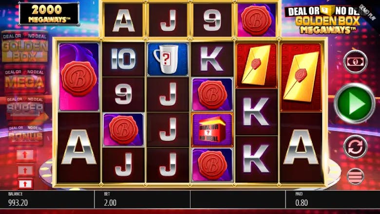 Deal or no Deal Golden Box Megaways Gameplay