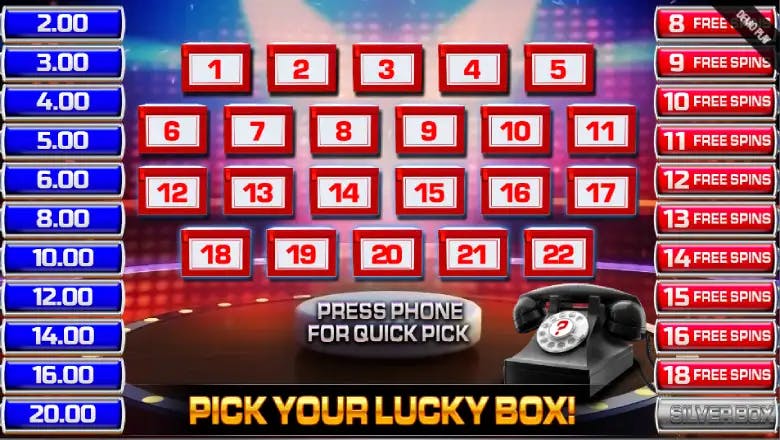 Deal or no Deal Golden Box Megaways Box Pick