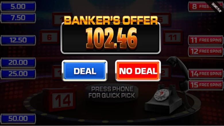 Deal or no Deal Golden Box Megaways Banker offer