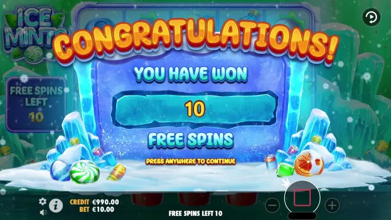 Ice Mints Free Spins