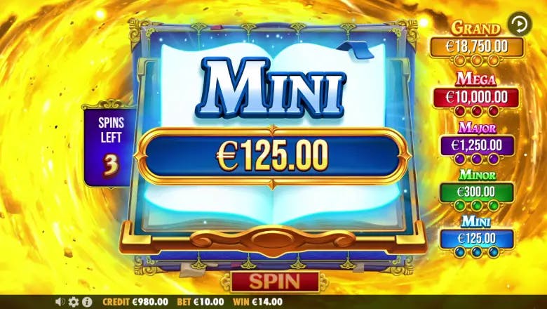 Spell Master Mini Jackpot