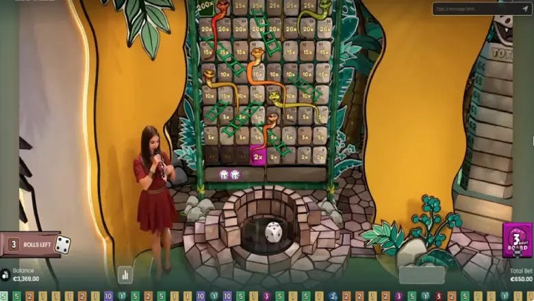 Snakes and Ladders Live Bonus Game