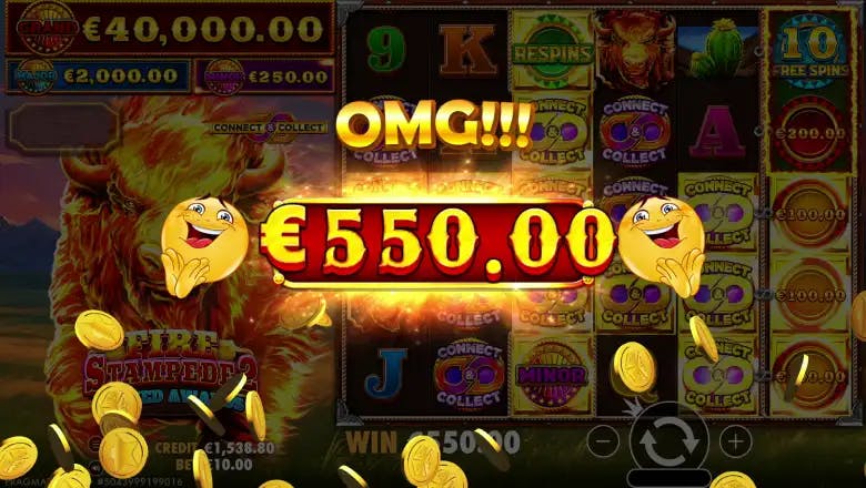 Fire Stampede 2 Big Win