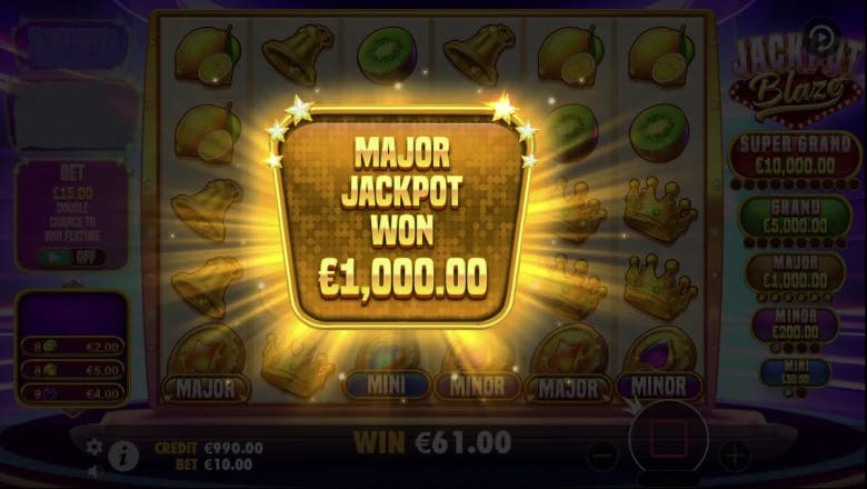 Jackpot Blaze Jackpot Win