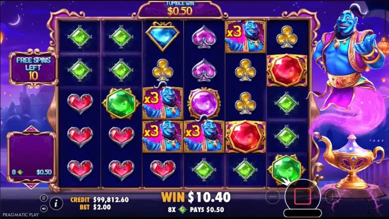Genie's Gem Bonanza Bonus round