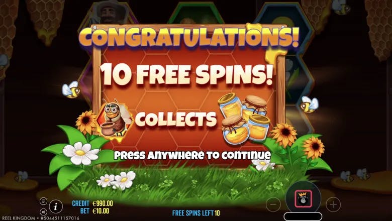 Bee Keeper Free Spins