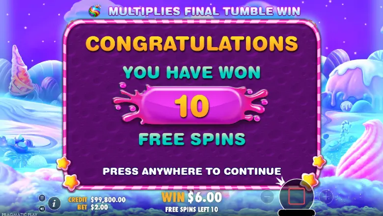 Sweet Bonanza Free Spins