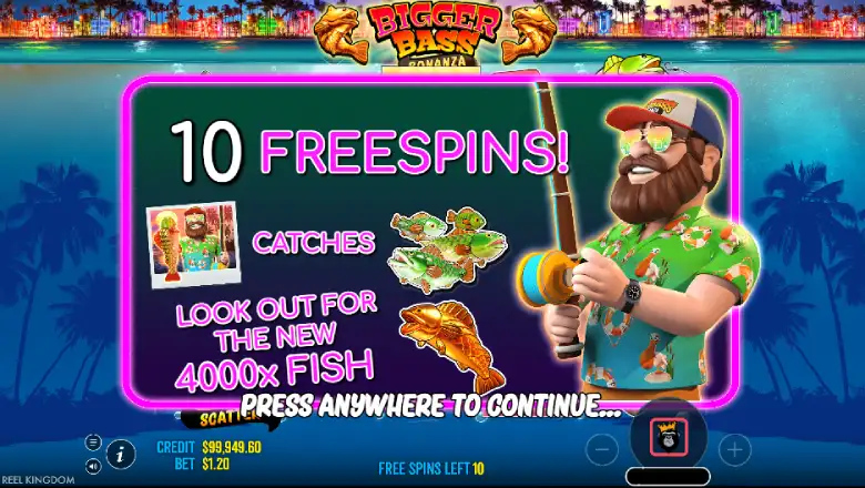 Bigger Bass Bonanza Free Spins