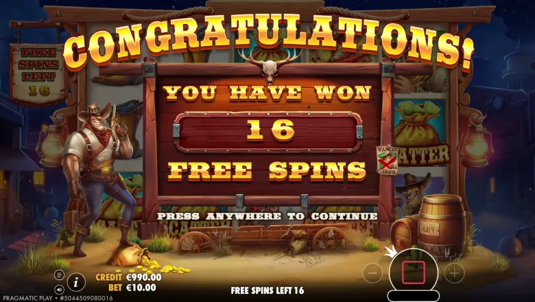 Bounty Hunter Free Spins