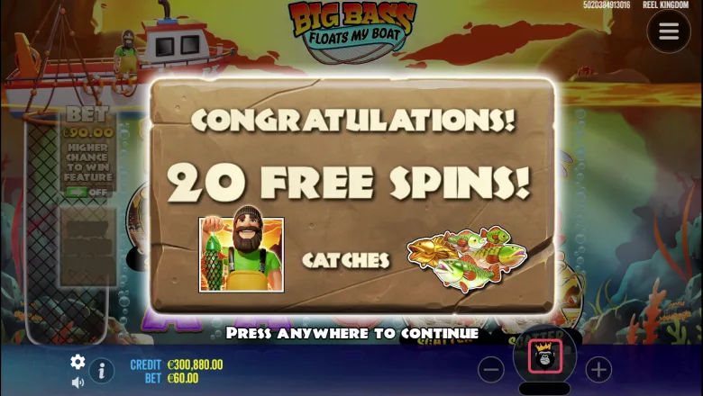Big Bass Floats My Boat Free Spins