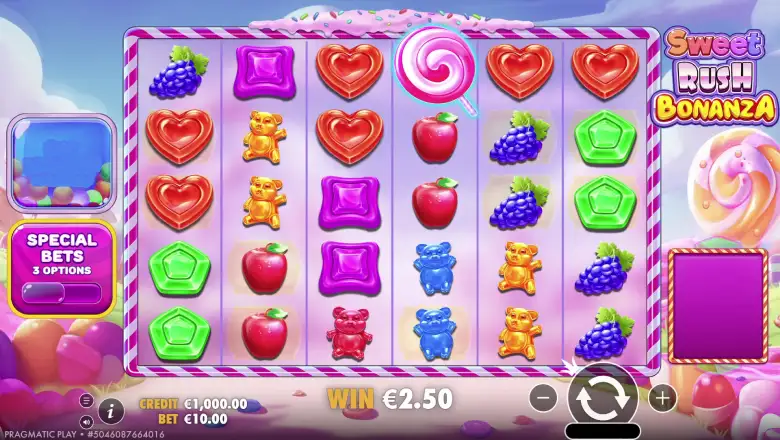 Sweet Rush Bonanza Gameplay