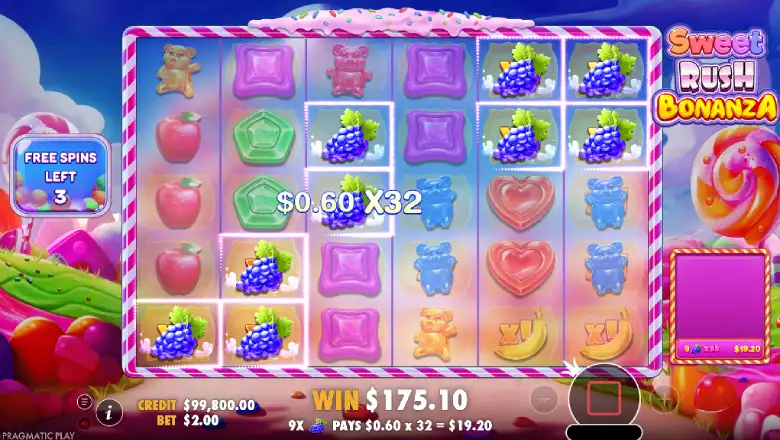 Sweet Rush Bonanza Bonus Feature