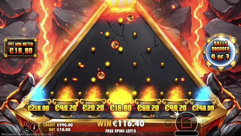 Lava Balls Bonus Round