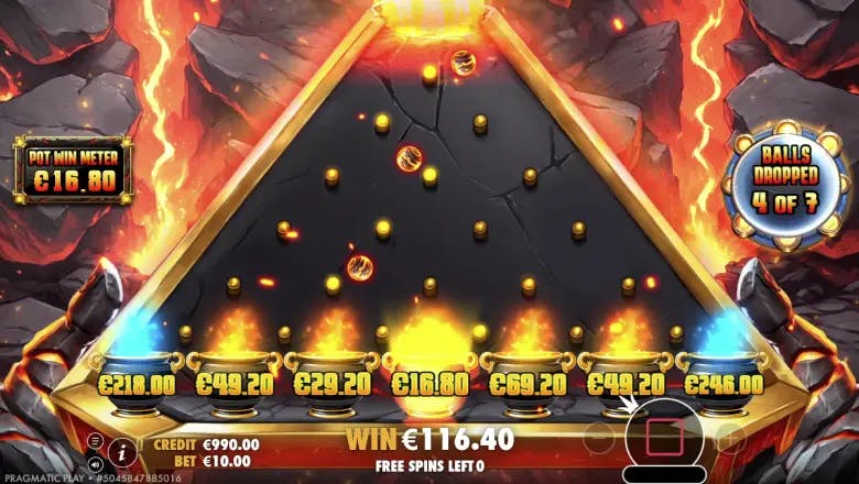 Lava Balls Bonus Round