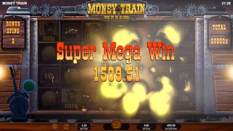 Money Train Mega Win
