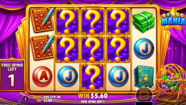 Bingo Mania Mystery Bonus Feature