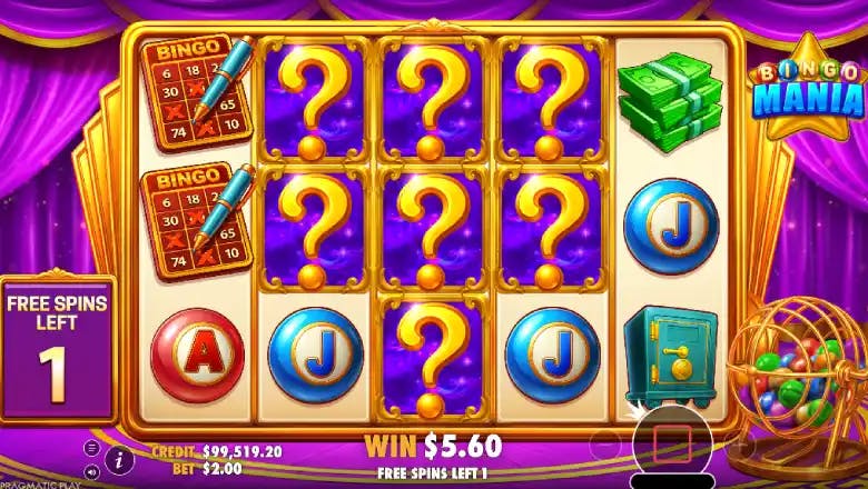 Bingo Mania Mystery Bonus Feature