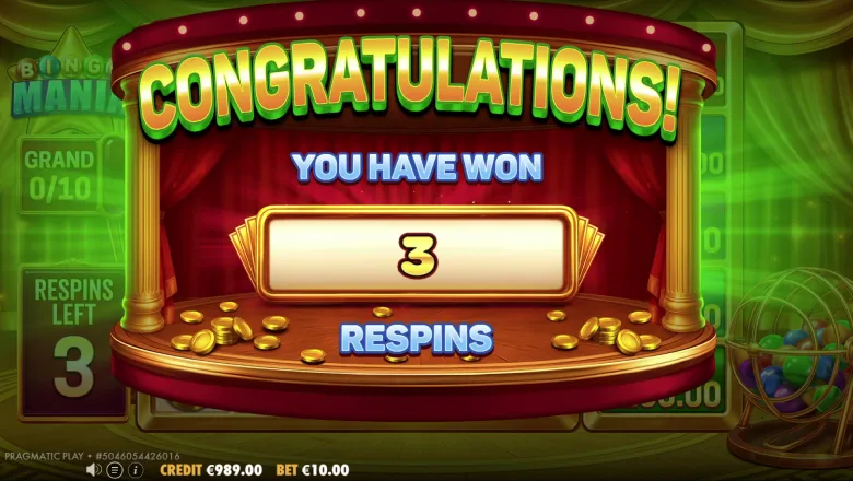 Bingo Mania Respins