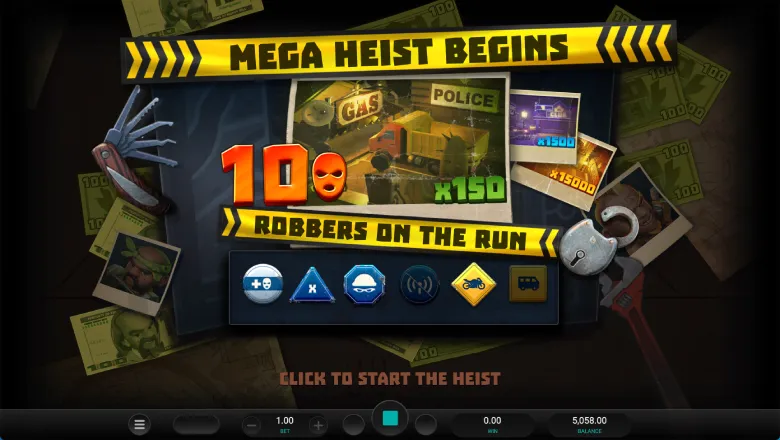Mega Heist Bonus Screen