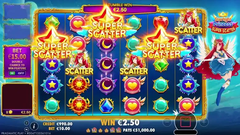 Starlight Princess Super Scatter - Super Free Spins