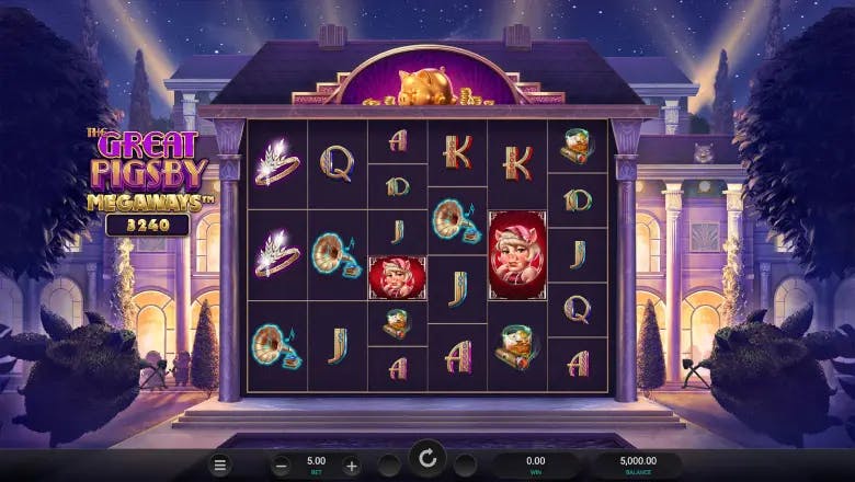 The Great Pigsby Megaways Gameplay