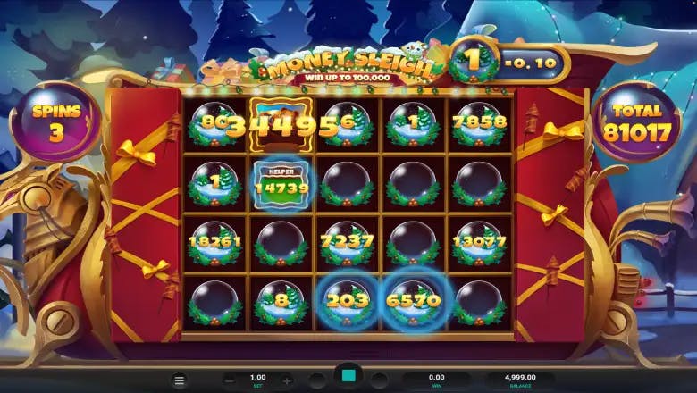 Money Sleigh Bonus Win