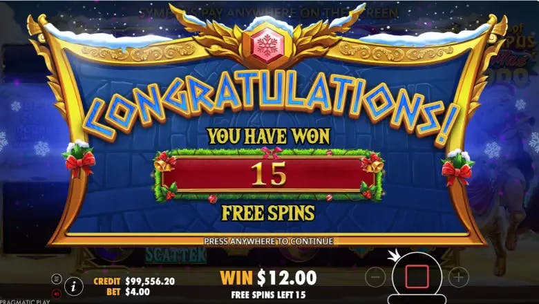 Gates of Olympus Xmas 1000 Free Spins