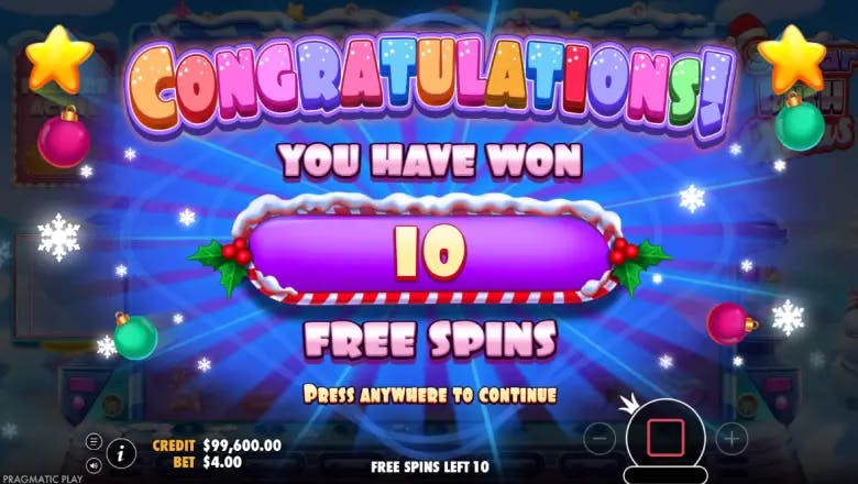 Sugar Rush Xmas Free Spins