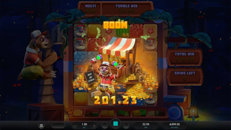 Sloth tumble Big Win