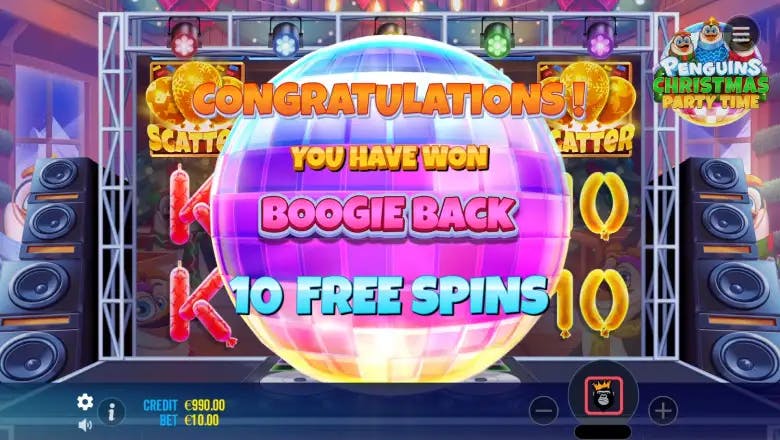Penguins Christmas Party Time Free Spins
