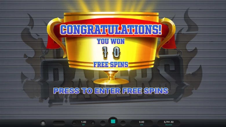 Hot Rod Racing Free Spins