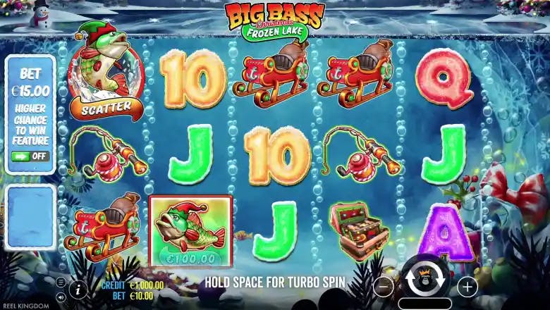 Big Bass Christmas Frozen Lake Basegame