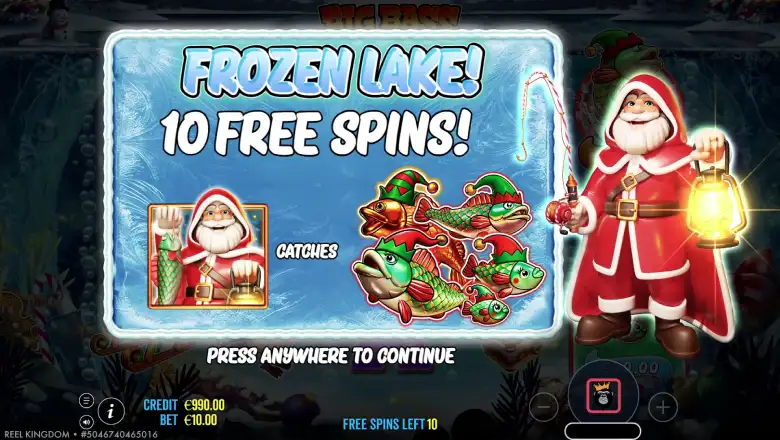 Big Bass Christmas Frozen Lake Free Spins