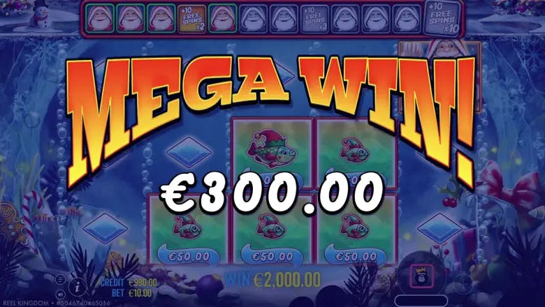 Big Bass Christmas Frozen Lake Mega Win