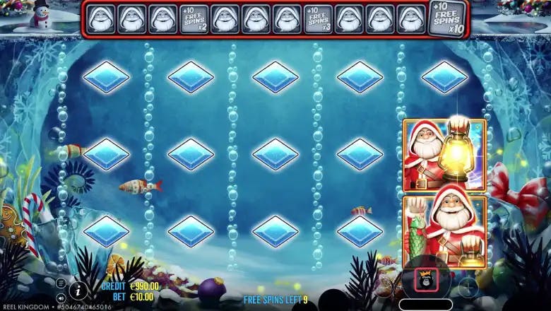 Big Bass Christmas Frozen Lake Bonus Feature