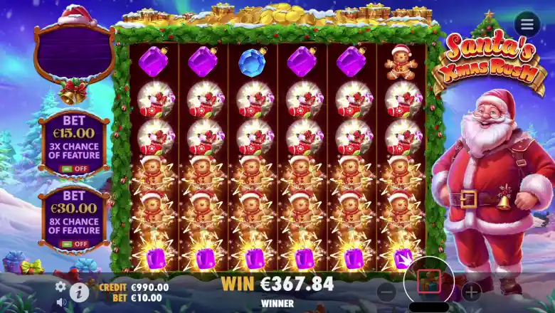 Santa's Xmas Rush Gameplay