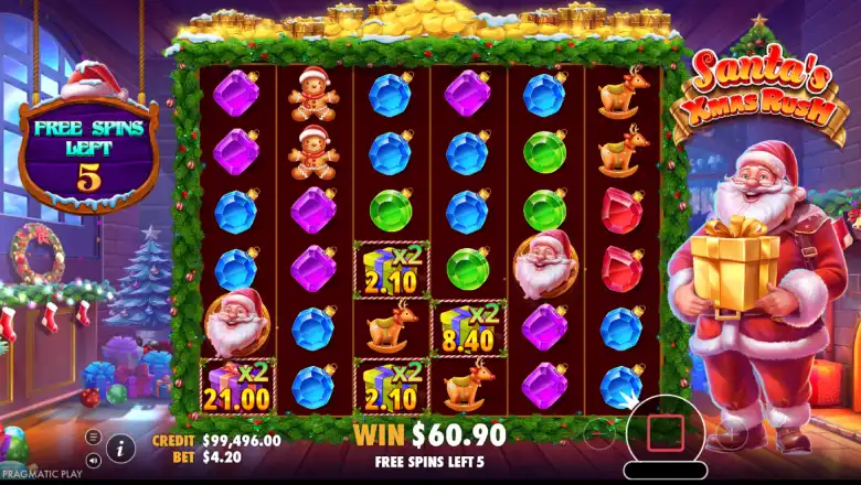 Santas Xmas Rush Bonus Round