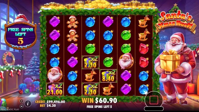 Santas Xmas Rush Bonus Round
